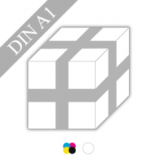 Geschenkpapier | 100g Bilderdruckpapier weiss | DIN A1 | 4/0-farbig